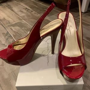 Jessica Simpson Red Pumps Size 8